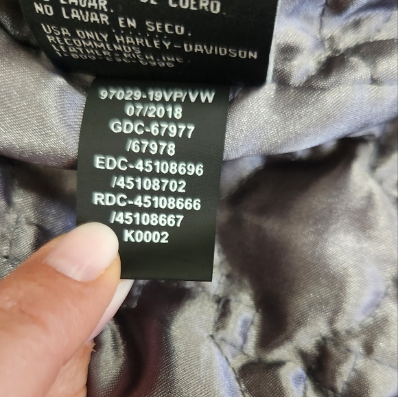 Harley Davidson Motorclothes Fawnridge Leather Vest Knit Turtleneck Size XL Moto - Picture 15 of 16